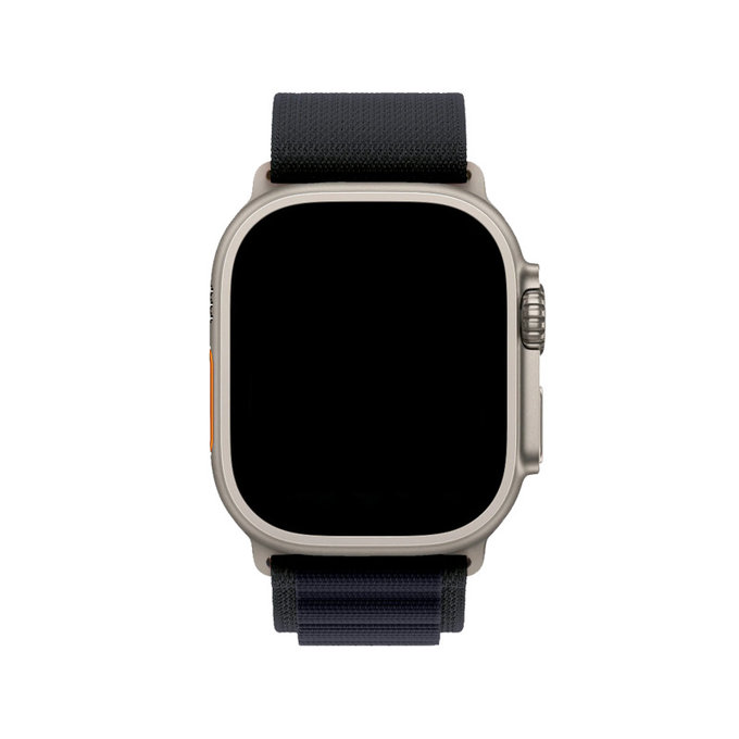 FixPremium - Alpine Loop Armband für Apple Watch (42, 44, 45 und 49mm), schwarz