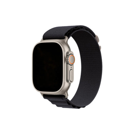 FixPremium - Alpine Loop Armband für Apple Watch (42, 44, 45 und 49mm), schwarz