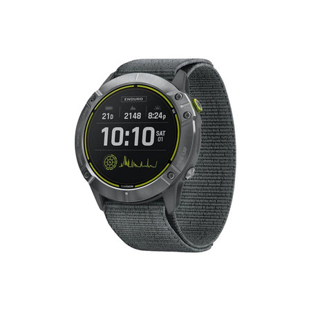 FixPremium - Nylon Armband für Garmin (26mm), grau
