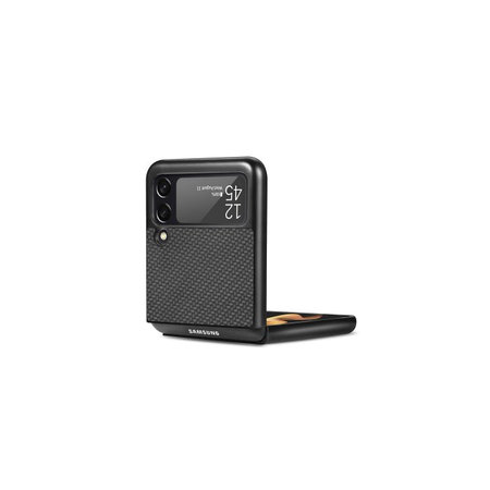 FixPremium - Carbon Hülle für Samsung Galaxy Z Flip 3, schwarz