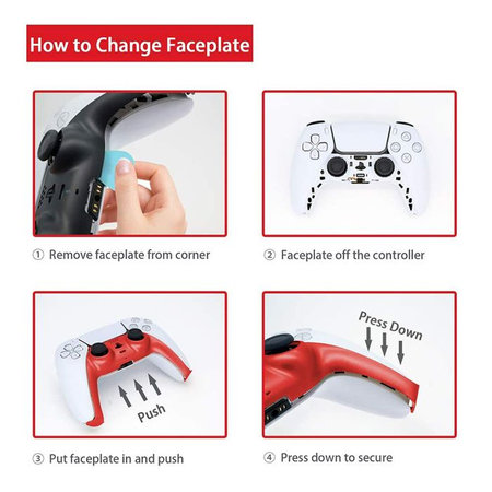 FixPremium - Dekorative Kappe für PS5 DualSense, violett