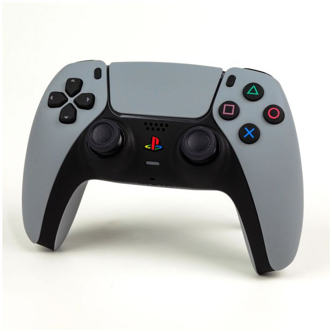 FixPremium - Retro Home Button für PS5 DualSense, weiß