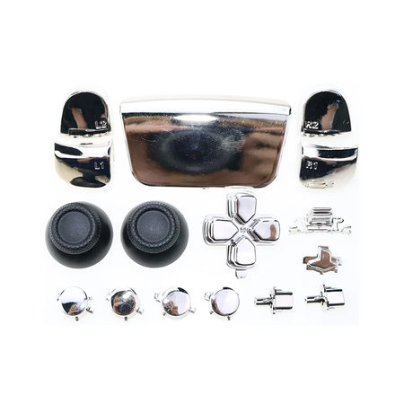 FixPremium - Luxury Dekorative Elemente für PS5 DualSense, silber