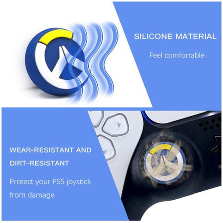 FixPremium - PS4/PS5 Biohazard Controller Grip Caps - 2er-Set