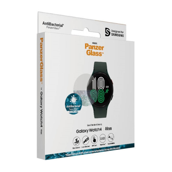 Panzerglas Flat Glass AB für Samsung Galaxy Watch4 44 mm, Klar, PanzerGlass