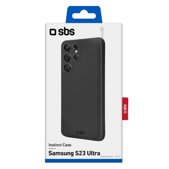 SBS - Hülle Instinct für Samsung Galaxy S23 Ultra, schwarz