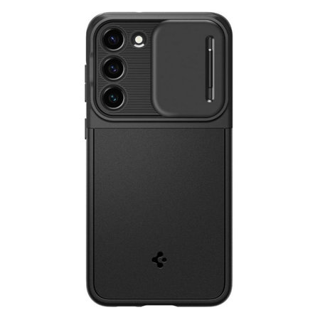 Spigen - Hülle Optik Armor für Samsung Galaxy S23, schwarz