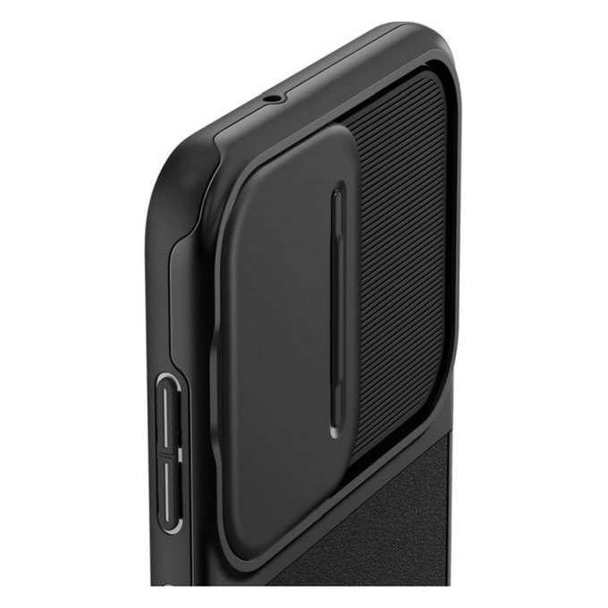 Spigen - Hülle Optik Armor für Samsung Galaxy S23, schwarz