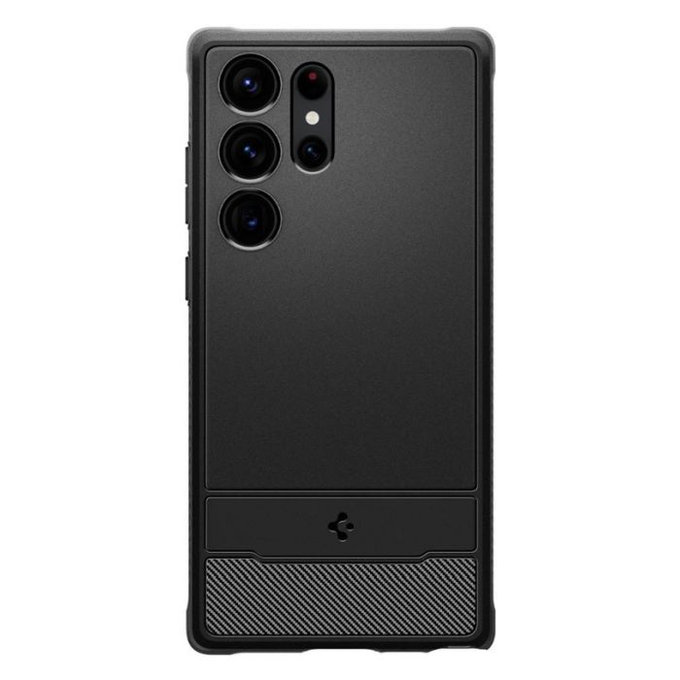 Spigen - Hülle Rugged Armor für Samsung Galaxy S23 Ultra, matte black