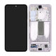 Samsung Galaxy S23 S911B - LCD Display + Touchscreen Front Glas + Rahmen (Lavender) - GH82-30481D, GH82-30480D Genuine Service Pack