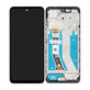 Motorola Moto G73 - LCD Display + Touchscreen Front Glas + Rahmen (Black) - 5D68C22272 Genuine Service Pack