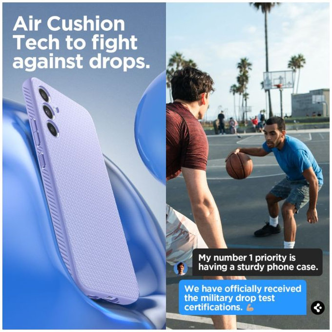 Spigen - Hülle Liquid Air für Samsung Galaxy A34 5G, awesome violet