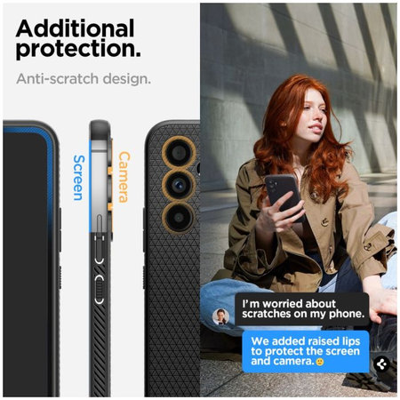 Spigen - Hülle Liquid Air für Samsung Galaxy A54 5G, matte black