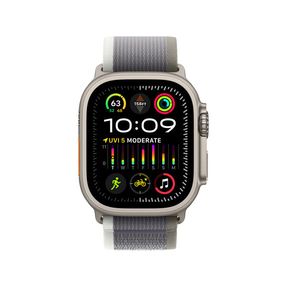 FixPremium - Remienok Trail Loop pre Apple Watch (42, 44, 45 und 49mm), grau