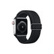 FixPremium - Remienok Solo Loop pre Apple Watch (42, 44, 45 und 49mm), schwarz