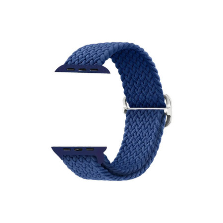 FixPremium - Remienok Solo Loop pre Apple Watch (42, 44, 45 und 49mm), dark blue
