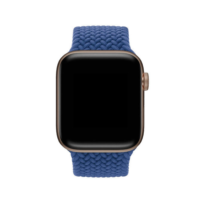 FixPremium - Remienok Solo Loop pre Apple Watch (42, 44, 45 und 49mm), dark blue