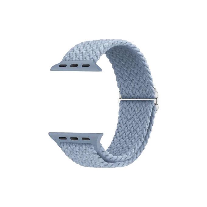 FixPremium - Remienok Solo Loop pre Apple Watch (42, 44, 45 und 49mm), light blue