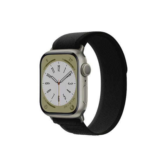 FixPremium - Remienok Trail Loop pre Apple Watch (38, 40 und 41mm), schwarz
