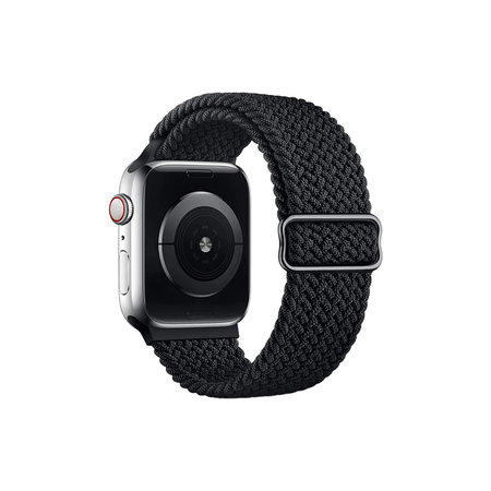 FixPremium - Remienok Solo Loop pre Apple Watch (38, 40 und 41mm), schwarz