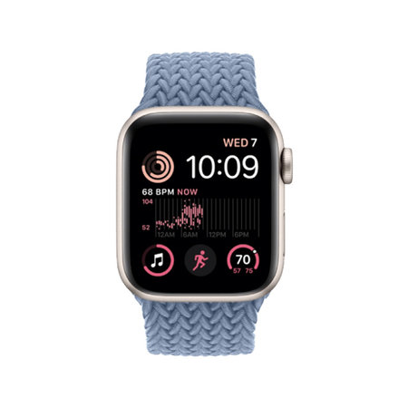 FixPremium - Remienok Solo Loop pre Apple Watch (38, 40 und 41mm), light blue