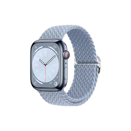 FixPremium - Remienok Solo Loop pre Apple Watch (38, 40 und 41mm), light blue