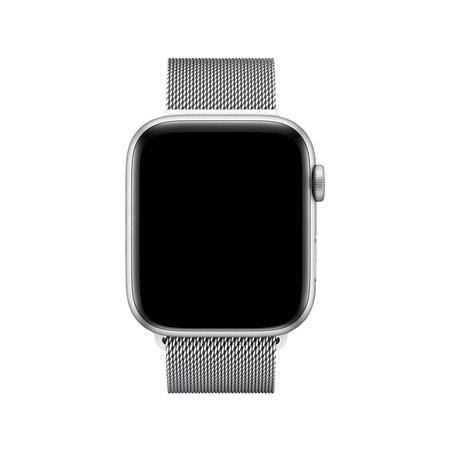 FixPremium - Remienok Milanese Loop pre Apple Watch (38, 40 und 41mm), silber