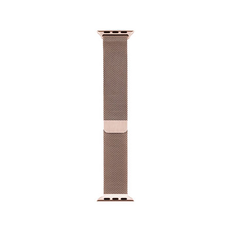 FixPremium - Remienok Milanese Loop pre Apple Watch (38, 40 und 41mm), rose gold