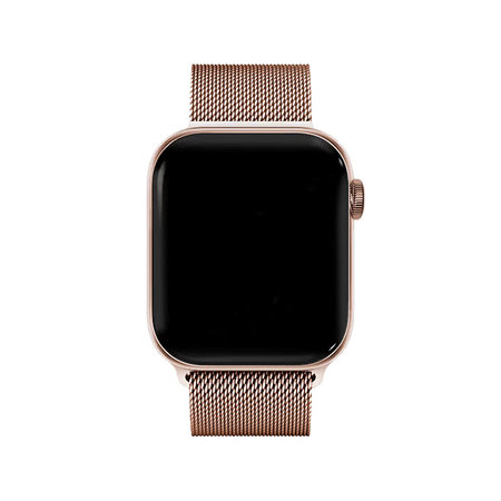 FixPremium - Remienok Milanese Loop pre Apple Watch (38, 40 und 41mm), rose gold