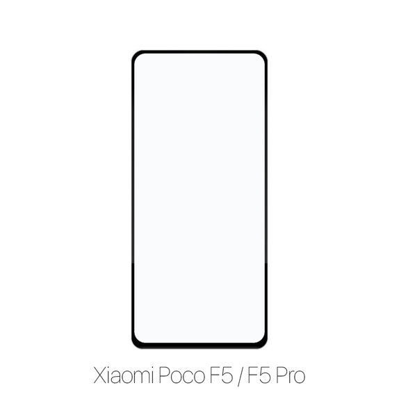 FixPremium FullCover Glass - Gehärtetes Glas für Poco F5 und F5 Pro