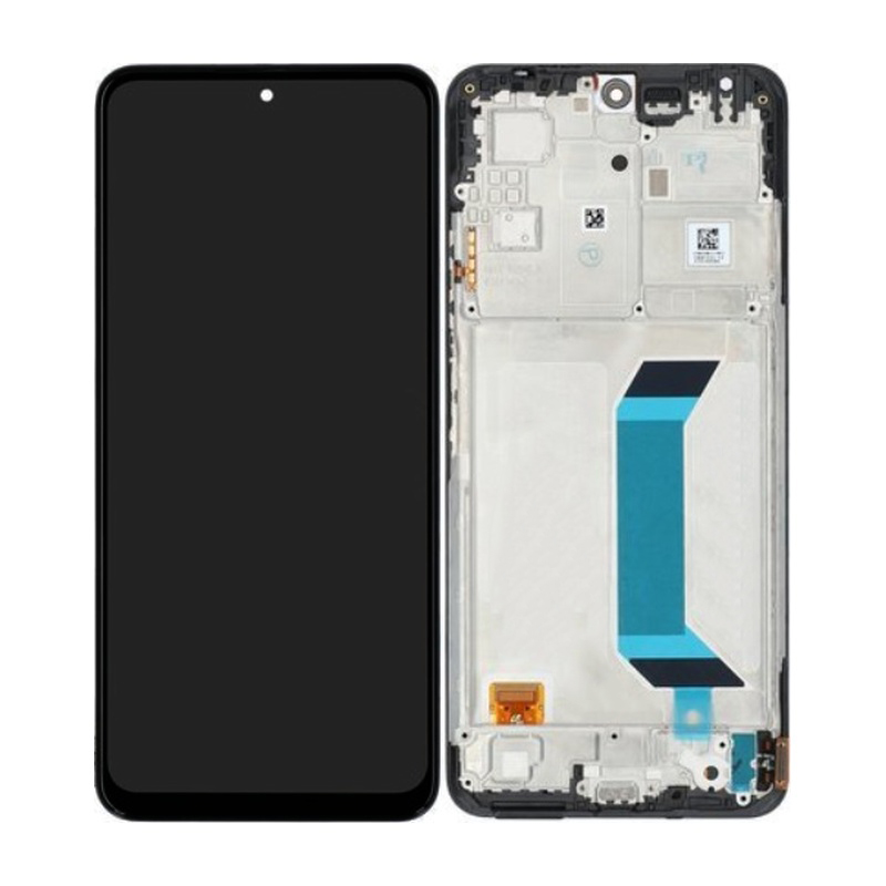 Xiaomi Redmi Note 12 5G - LCD Display + Touchscreen Front Glas + Rahmen (Black) - 560001M17P00 Genuine Service Pack