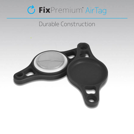 FixPremium - Halter für Apple AirTag auf einem Fahrrad, schwarz