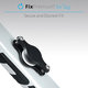 FixPremium - Halter für Apple AirTag auf einem Fahrrad, schwarz