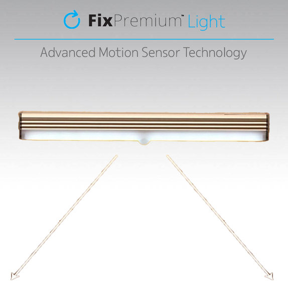 FixPremium - LED-Nachtlicht mit Bewegungssensor (warmes Gelb), (0.3m), weiß