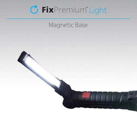 FixPremium - LED Camping-Taschenlampe, schwarz