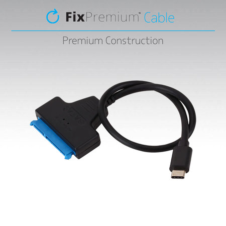 FixPremium - Kabel - USB-C / SATA 2.5", schwarz