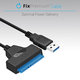 FixPremium - Kabel - USB-C / SATA 2.5", schwarz