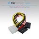 FixPremium - Stromkabel - IDE ATA / 2x SATA