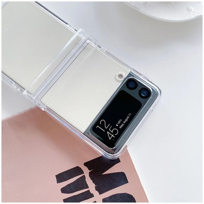 FixPremium - Silikonhülle für Samsung Galaxy Z Flip 4, transparent