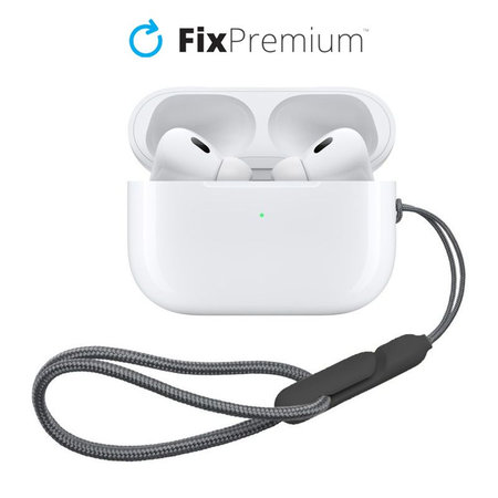 FixPremium - Gurt für AirPods Pro 2, schwarz