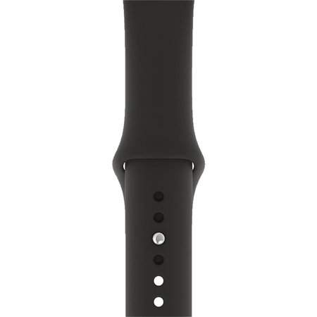 FixPremium - Silikonarmband für Apple Watch (42, 44, 45 und 49mm), schwarz
