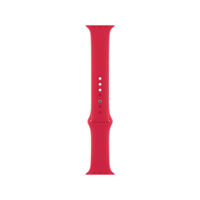 FixPremium - Silikonarmband für Apple Watch (42, 44, 45 und 49mm), rot