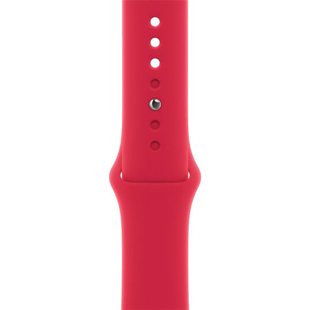 FixPremium - Silikonarmband für Apple Watch (42, 44, 45 und 49mm), rot