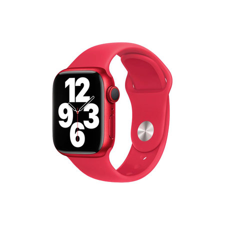 FixPremium - Silikonarmband für Apple Watch (42, 44, 45 und 49mm), rot