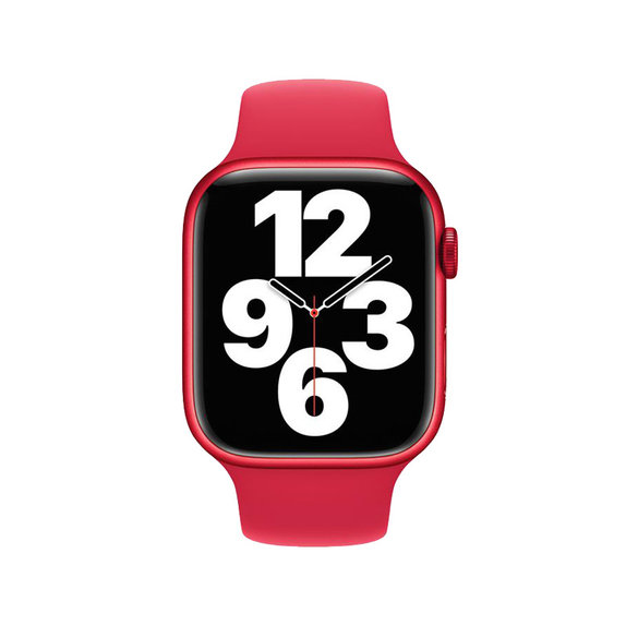FixPremium - Silikonarmband für Apple Watch (38, 40 und 41mm), rot