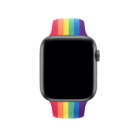 FixPremium - Silikonarmband für Apple Watch (38, 40 und 41mm), pride