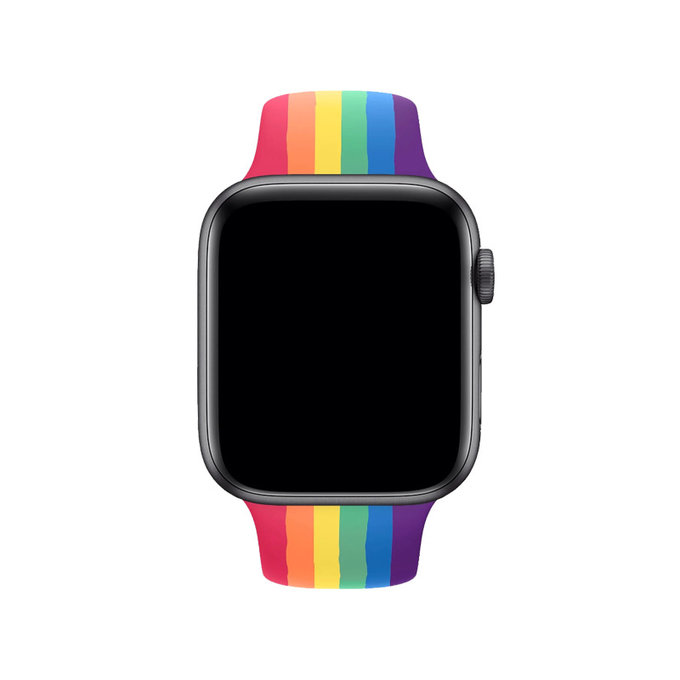 FixPremium - Silikonarmband für Apple Watch (38, 40 und 41mm), pride