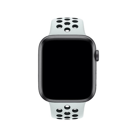FixPremium - Sport Silikonarmband für Apple Watch (42, 44, 45 und 49mm), weiß