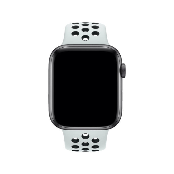 FixPremium - Sport Silikonarmband für Apple Watch (38, 40 und 41mm), weiß