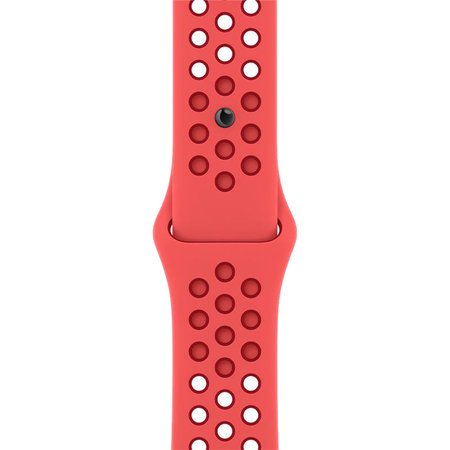 FixPremium - Sport Silikonarmband für Apple Watch (42, 44, 45 und 49mm), rot